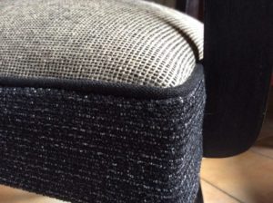 Détail fauteuil bridge - Tissu : Casal Aqua clean
